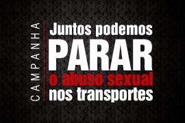 Juntos podemos parar o abuso sexual nos tranportes