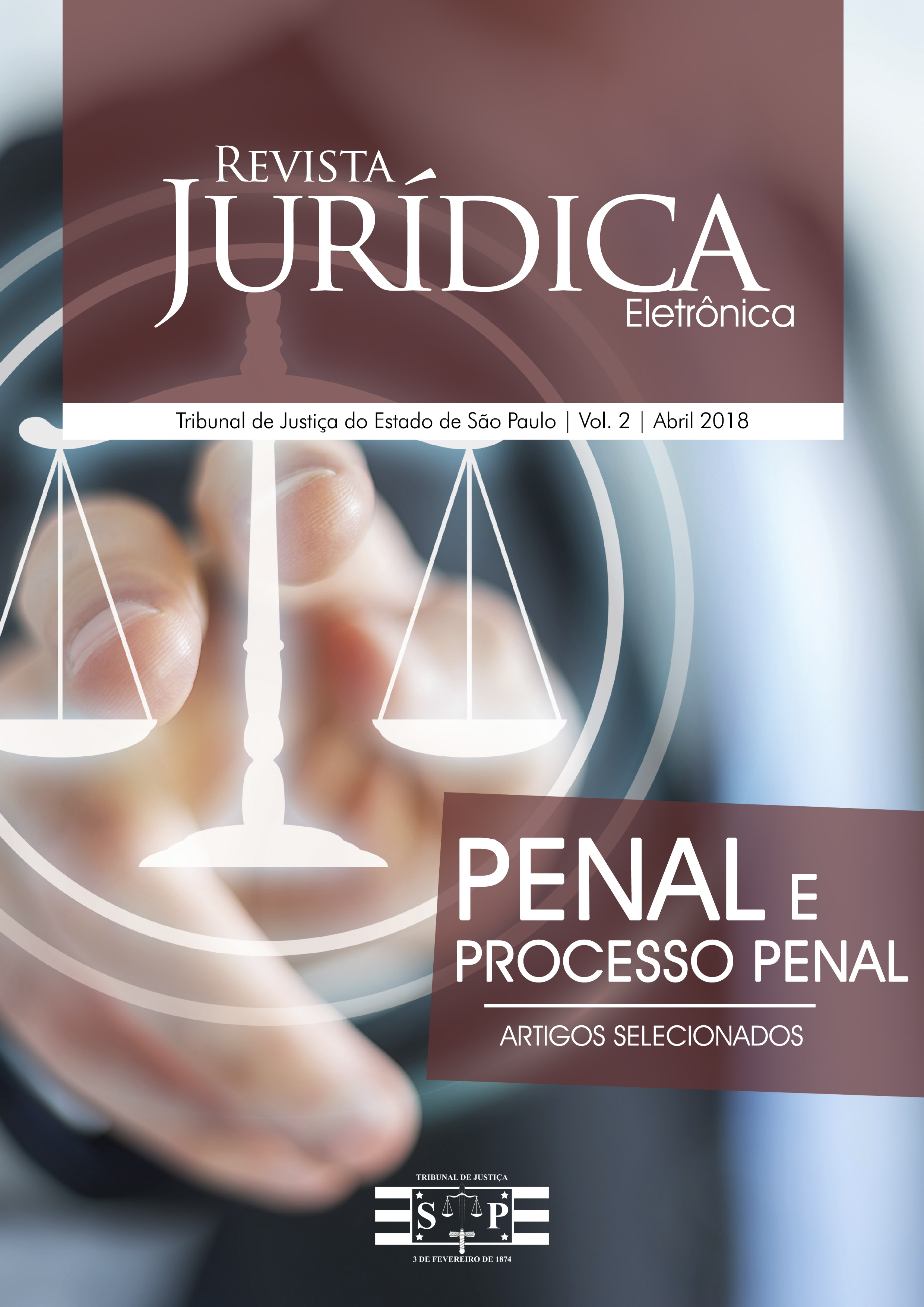 Capa da Revista Jurídica Eletrônica - Volume 01