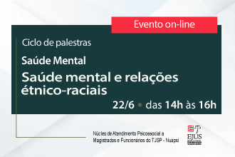 Palestra - Saúde mental e relações étnico-raciais
